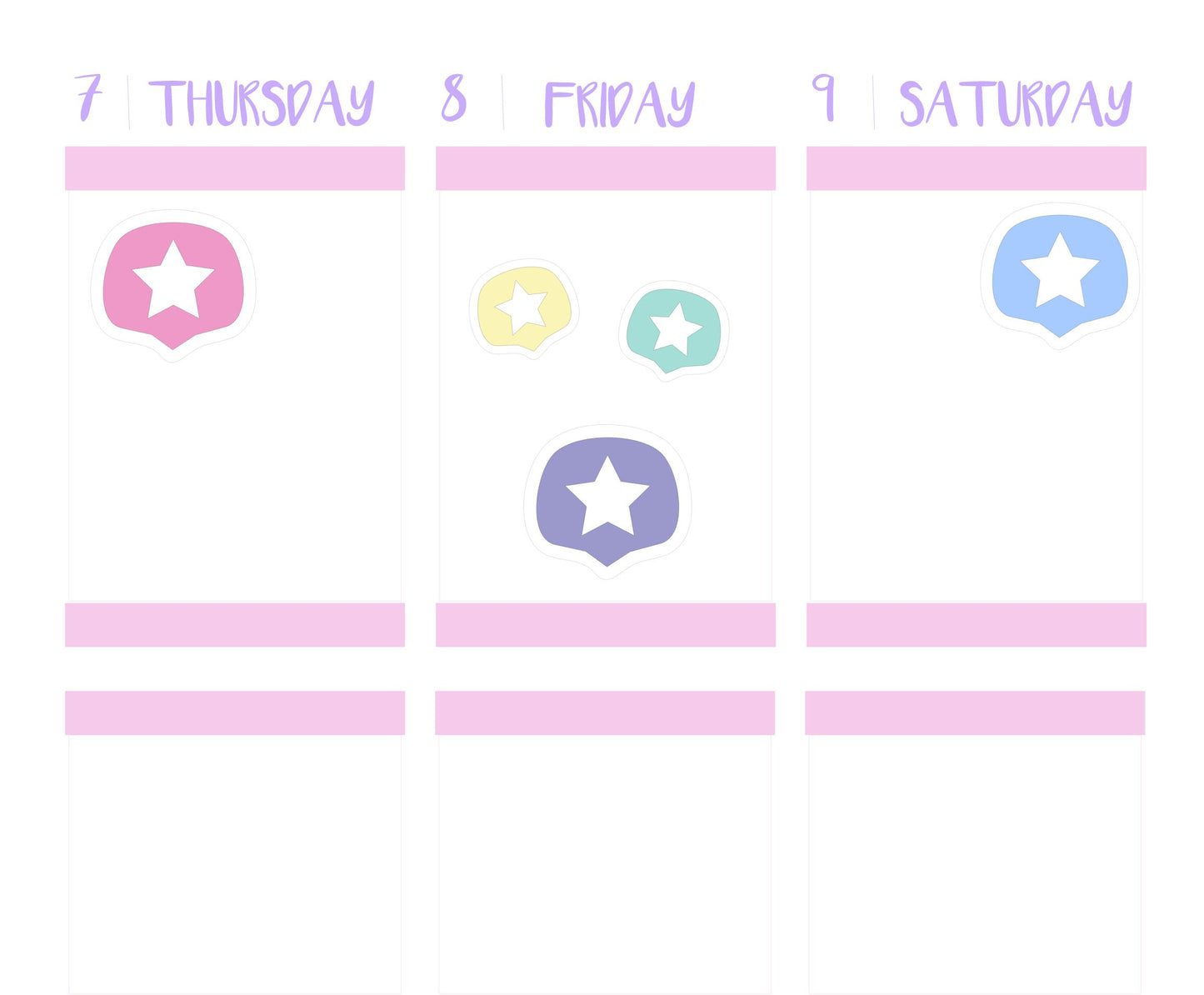 STAR ICONS || Functional Planner Stickers