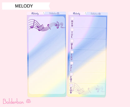 MELODY || Hobonichi Weeks Planner Sticker Kit