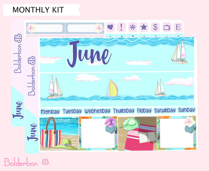 JUNE 7x9 Monthly Sticker Kit