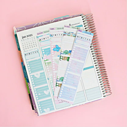 SIDEBAR STICKERS || Checklist Planner Stickers for Erin Condren, Hobonichi Cousin, and More!