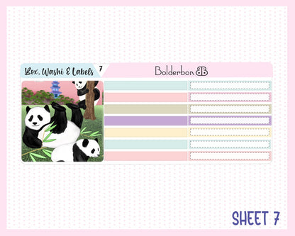 BAMBOO PANDA || A5 Daily Duo Planner Sticker Kit