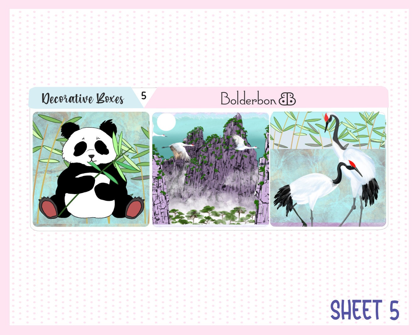 BAMBOO PANDA || A5 Daily Duo Planner Sticker Kit