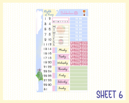 FLIGHTS OF FANCY || 7x9 Vertical Planner Sticker Kit