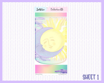 SOLSTICE || Hobonichi Weeks Planner Sticker Kit