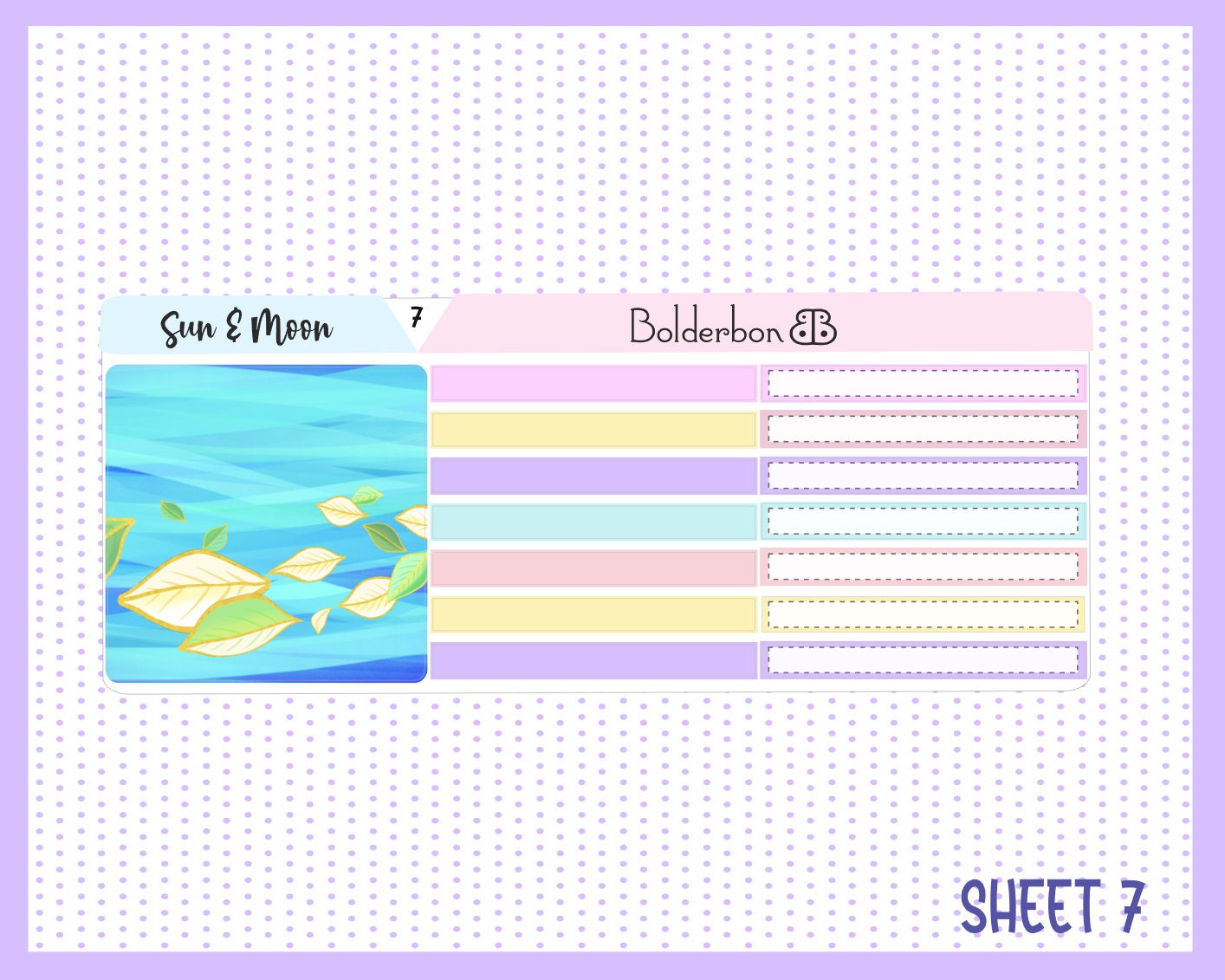 SUN & MOON || A5 Daily Duo Planner Sticker Kit