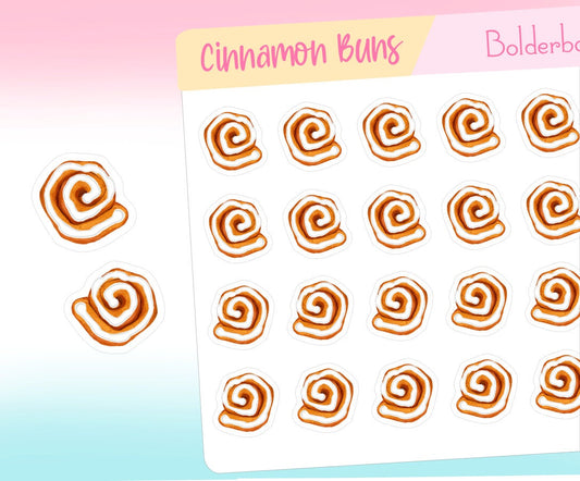 CINNAMON BUNS || Planner Stickers