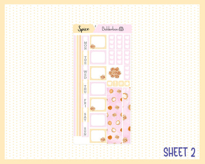 CINNAMON SPICE || Hobonichi Weeks Planner Sticker Kit