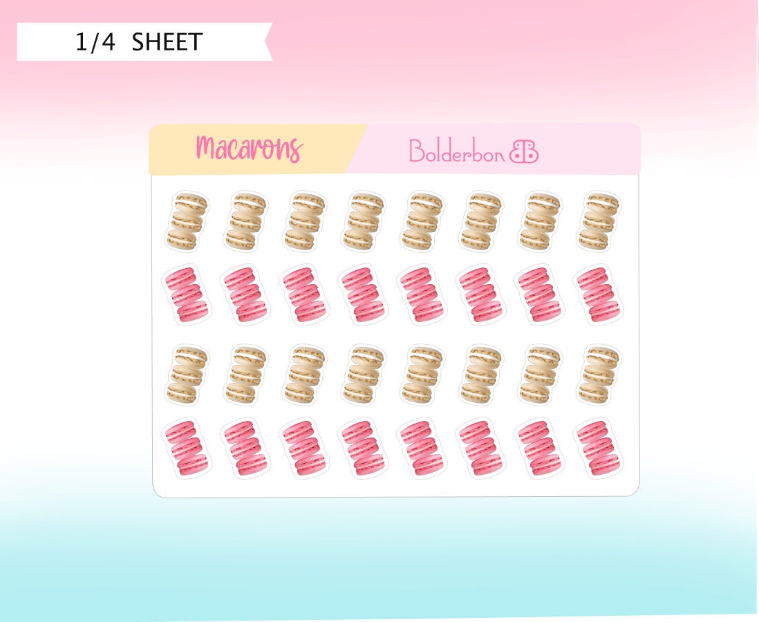 MACARONS || Cute Planner Stickers