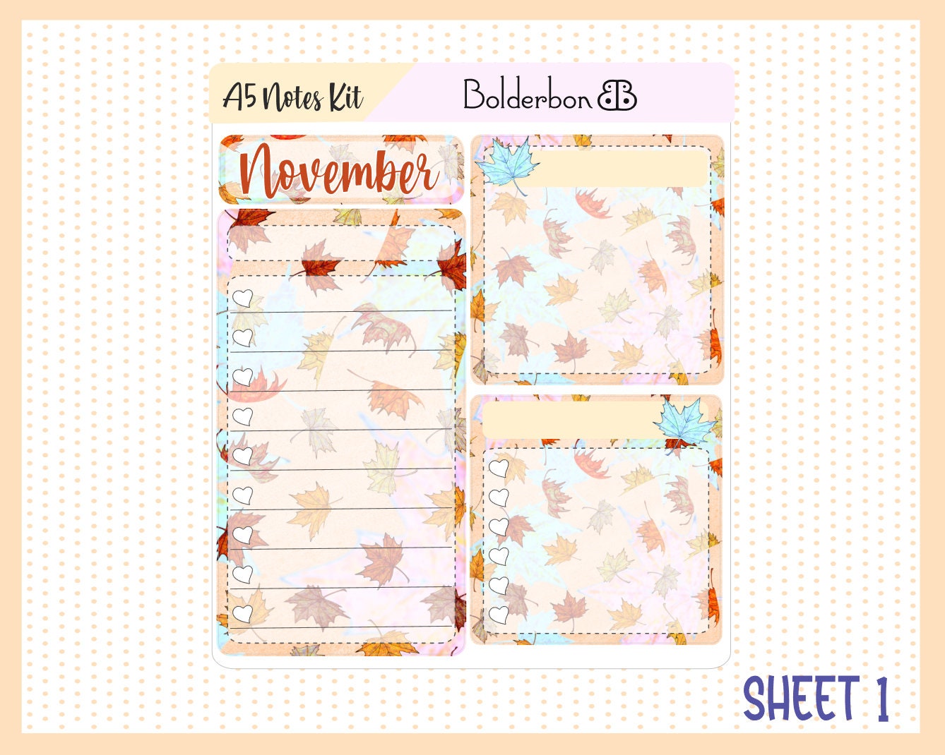 NOVEMBER A5 NOTES KIT