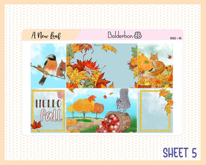 A NEW LEAF || 7x9 Vertical Planner Sticker Kit