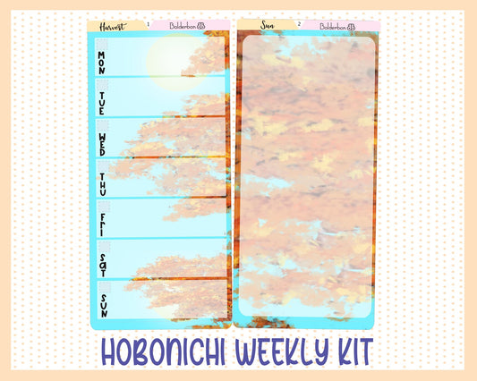 HARVEST SUN || Hobonichi Weeks Planner Sticker Kit