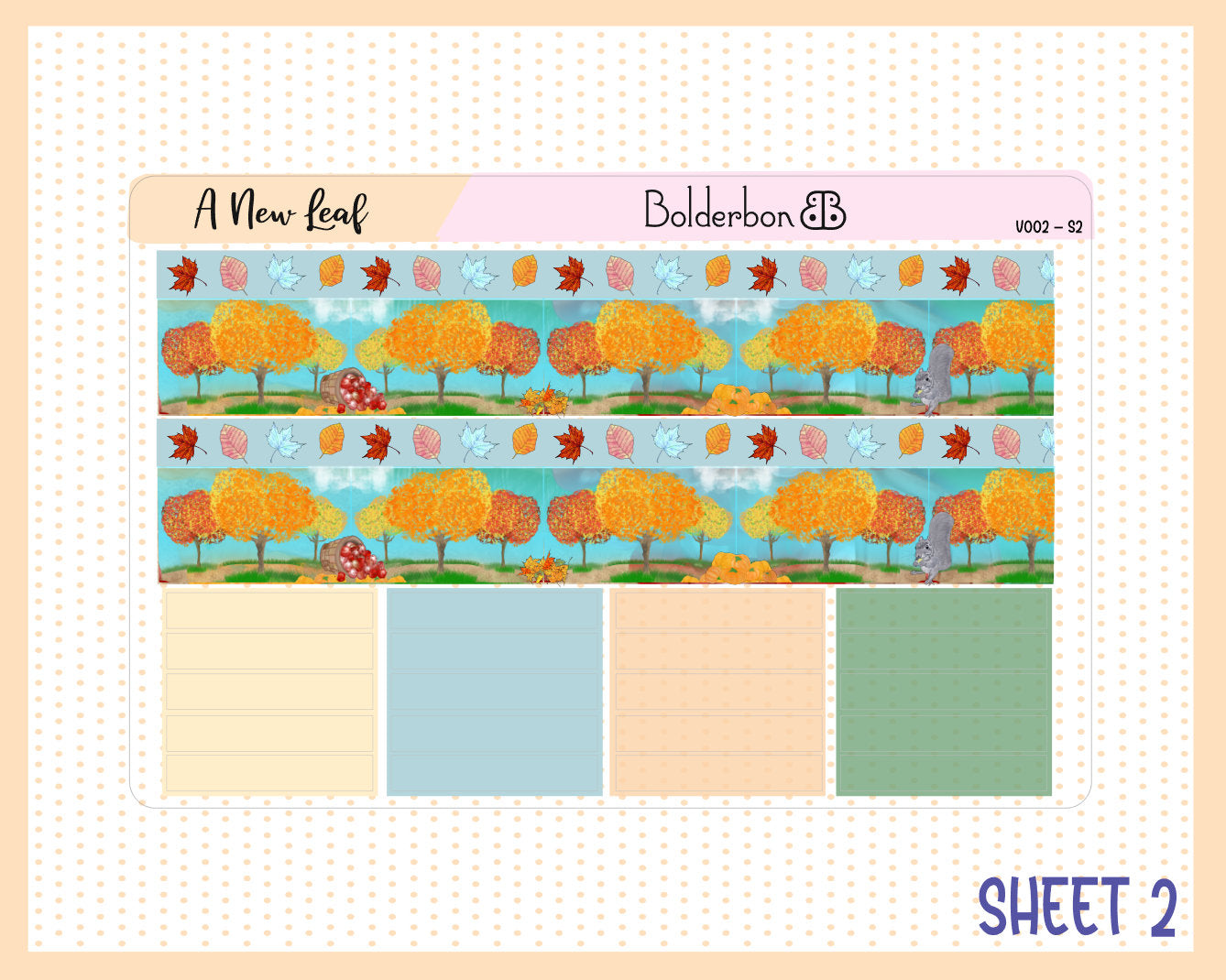 A NEW LEAF || 7x9 Vertical Planner Sticker Kit