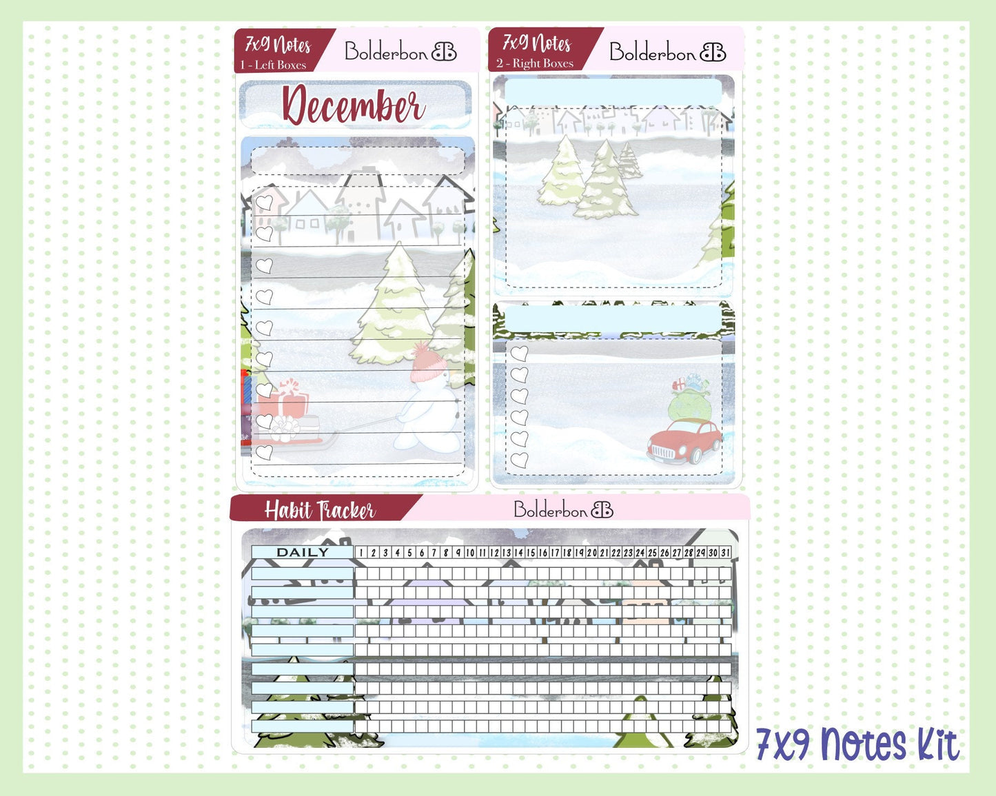 DECEMBER 7x9 Notes Kit