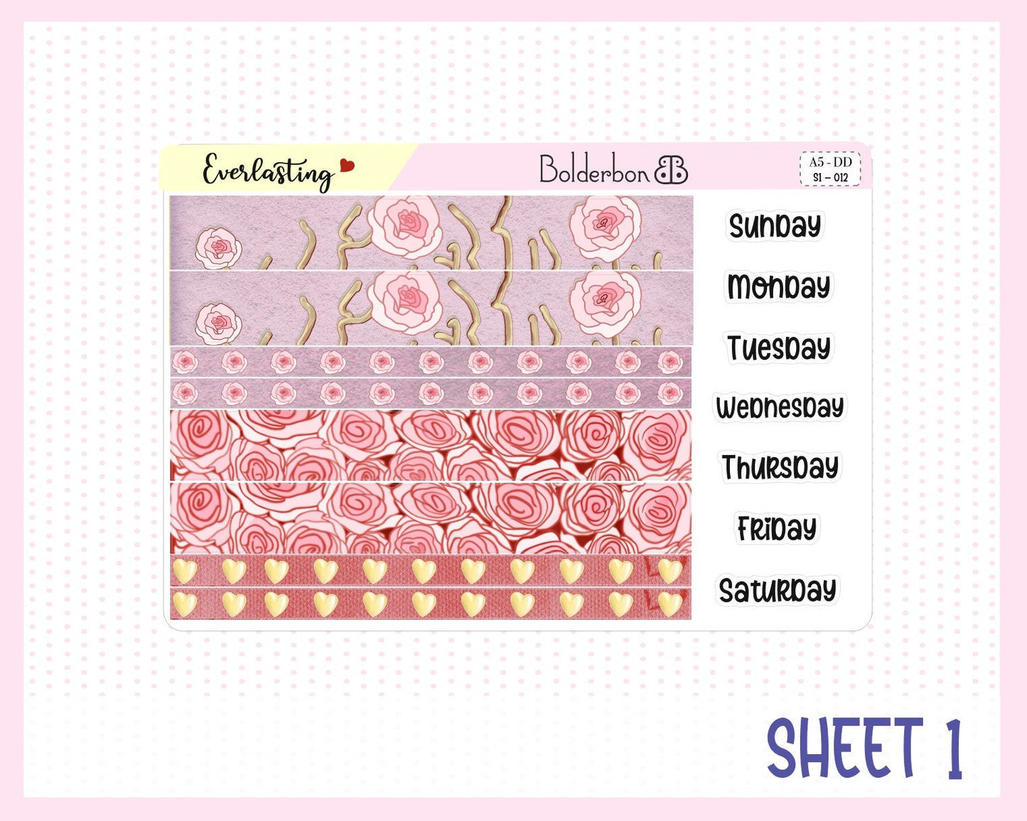 EVERLASTING || A5 Daily Duo Planner Sticker Kit