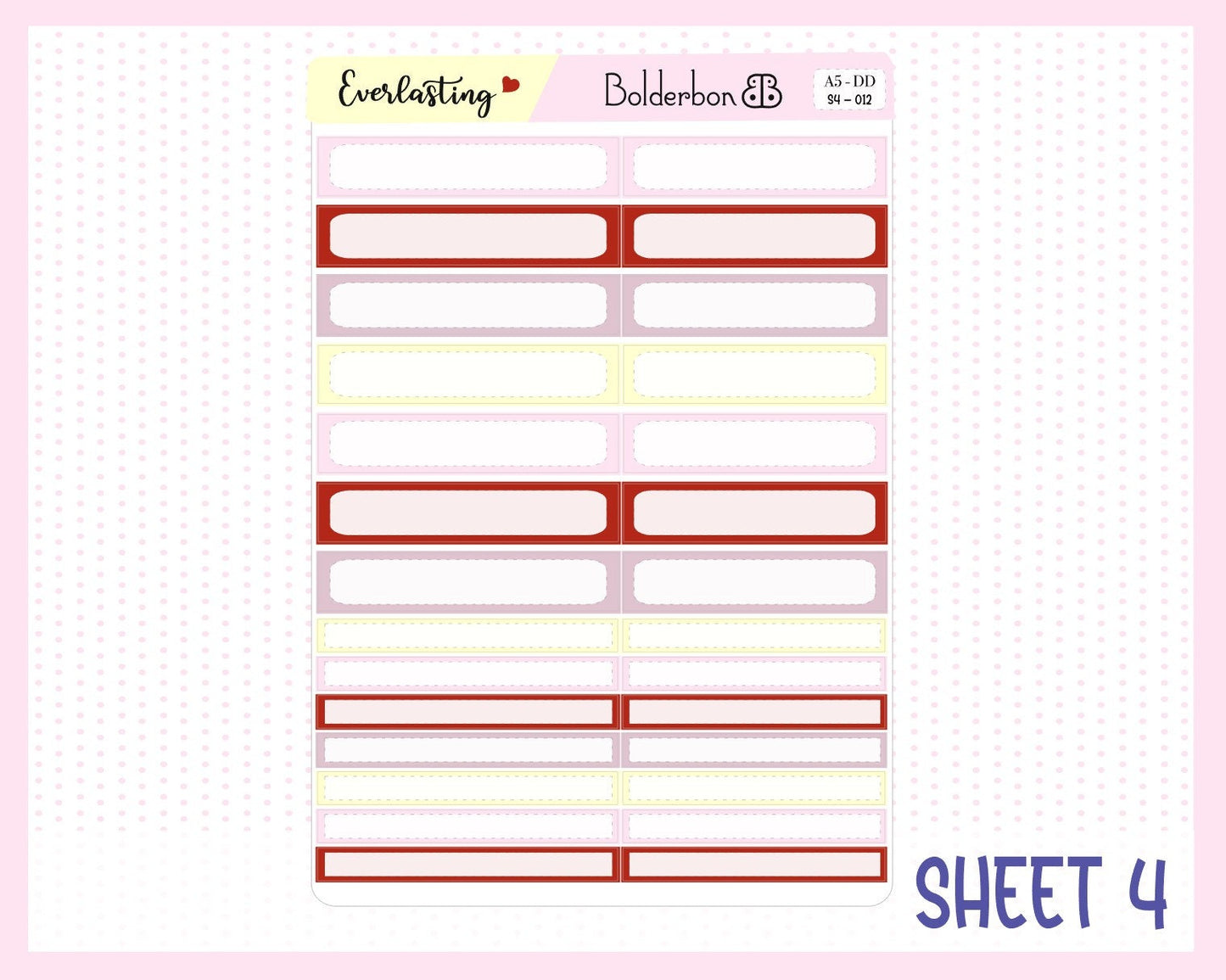 EVERLASTING || A5 Daily Duo Planner Sticker Kit