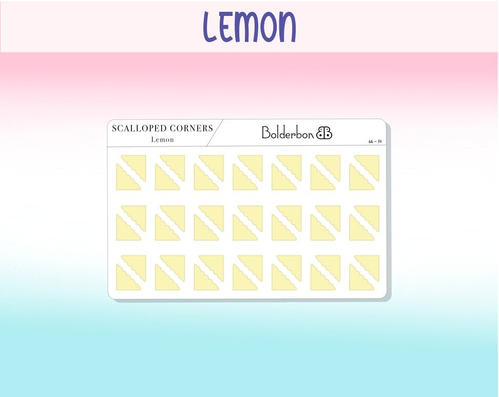 NEW* TRANSPARENT CORNERS || Frosted Clear, Colorful, Pastel, Mini Dots, Planner Stickers, Scallop, Functional