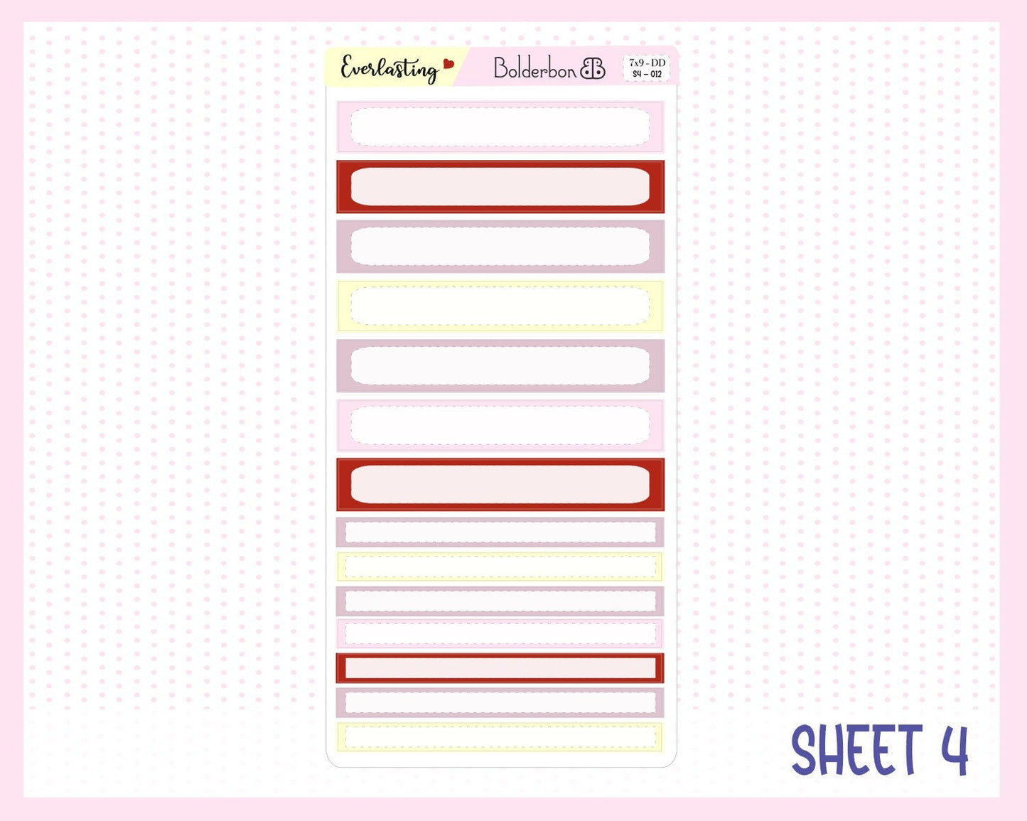 EVERLASTING "7x9 Daily Duo" || Weekly Planner Sticker Kit for Erin Condren