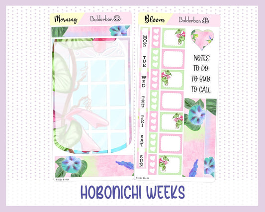 MORNING BLOOM || Hobonichi Weeks Planner Sticker Kit