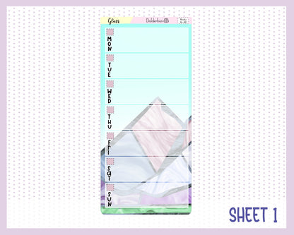 GLASS MOUNTAINS || Hobonichi Weeks Planner Sticker Kit