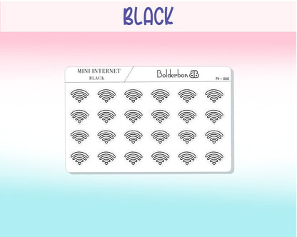 INTERNET Icon Stickers || Clear or White Matte Planner Stickers