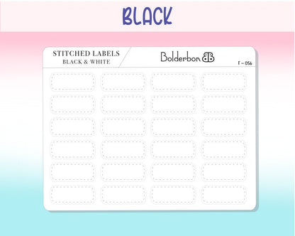 STITCHED LABELS || Functional Planner Stickers