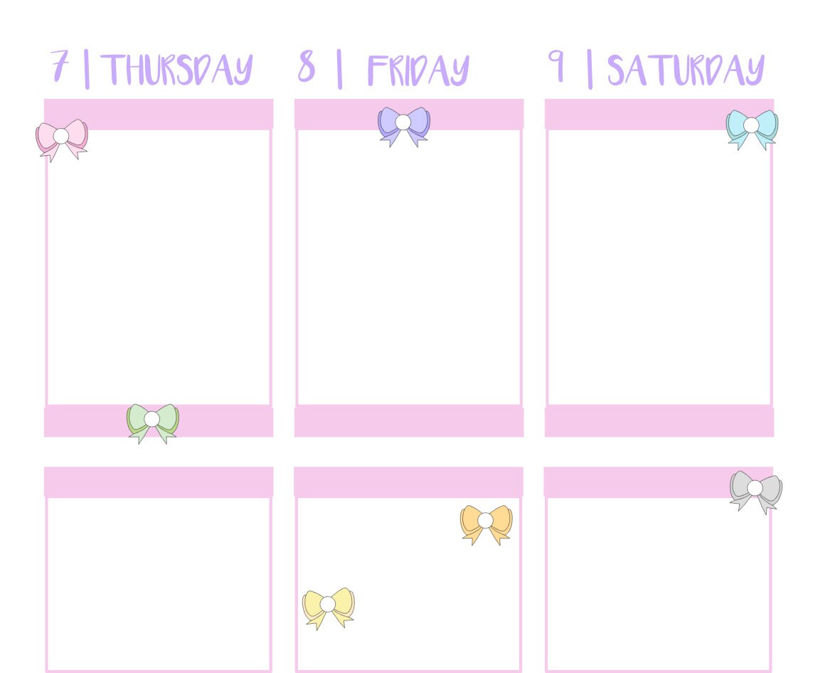 BOWS || Icon Planner Stickers