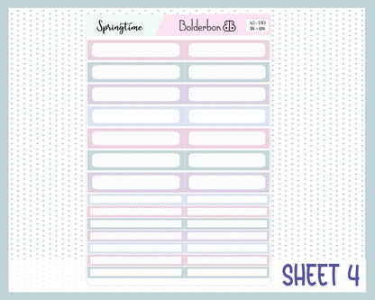 SPRINGTIME || A5 Daily Duo Planner Sticker Kit