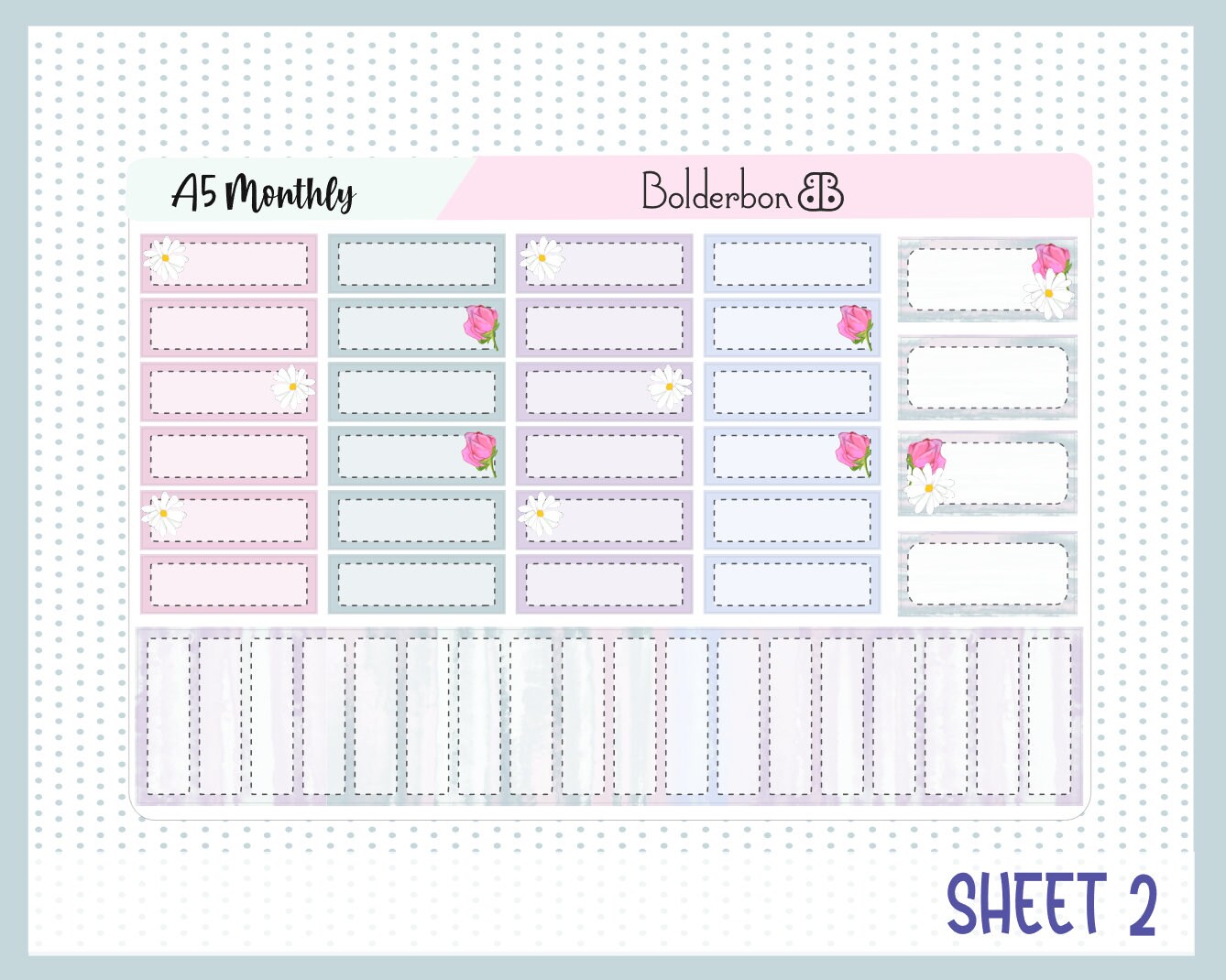 APRIL A5 MONTHLY KIT || Planner Sticker Kit