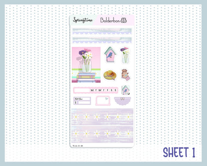 SPRINGTIME || Hobonichi Weeks Planner Sticker Kit