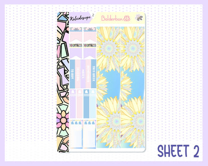 KALEIDOSCOPE || 7x9 Vertical Planner Sticker Kit