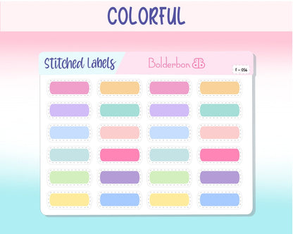 STITCHED LABELS || Functional Planner Stickers