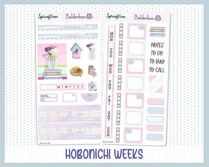 SPRINGTIME || Hobonichi Weeks Planner Sticker Kit