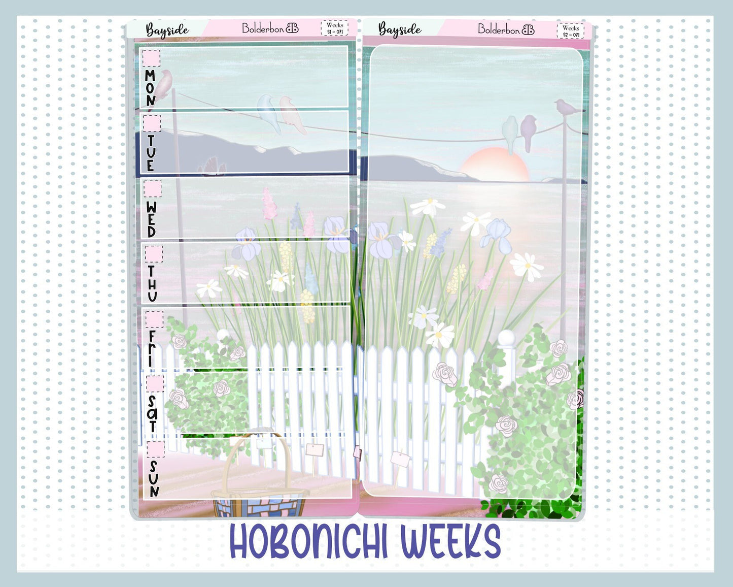 BAYSIDE || Hobonichi Weeks Planner Sticker Kit