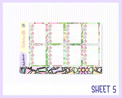 KALEIDOSCOPE || 7x9 Vertical Planner Sticker Kit