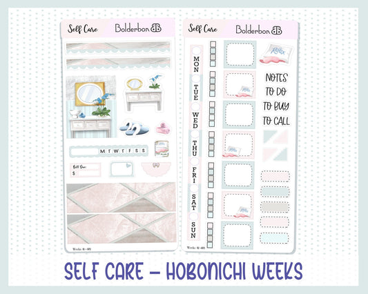 SELF CARE || Hobonichi Weeks Planner Sticker Kit