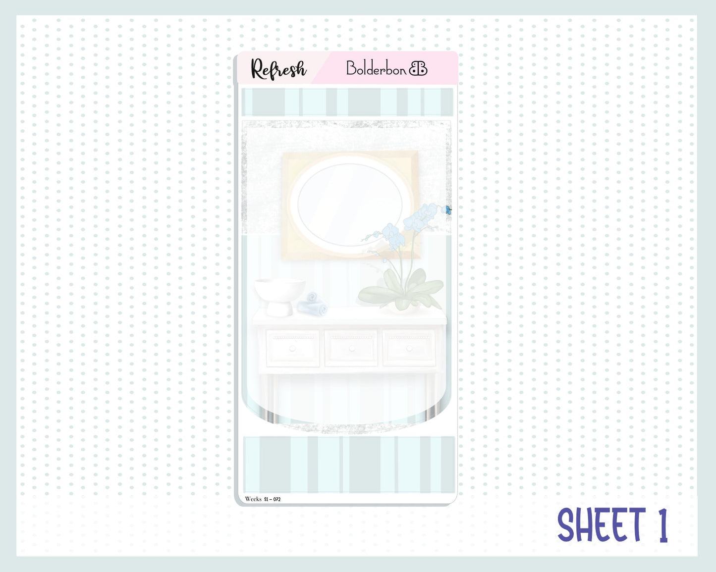 REFRESH Hobonichi Weeks || Weekly Planner Sticker Kit