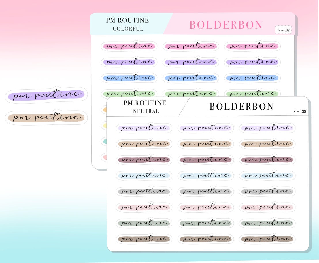 PM ROUTINE || Highlighted Script, Clear or Matte White