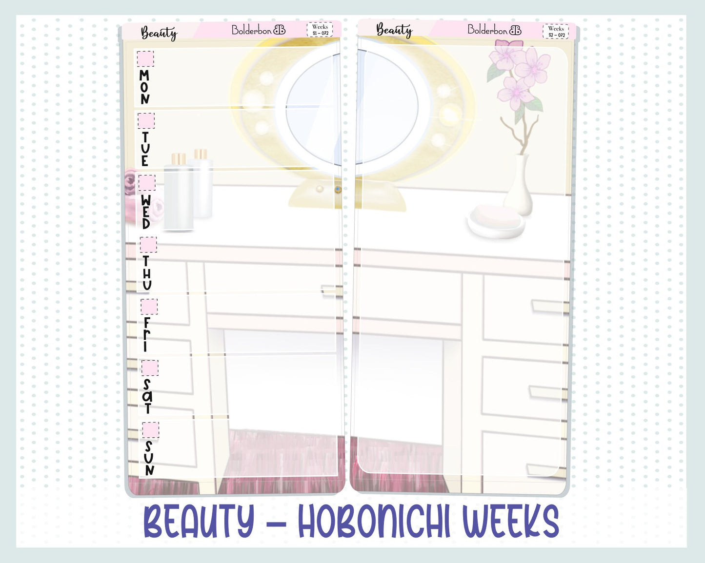 BEAUTY || Hobonichi Weeks Planner Sticker Kit