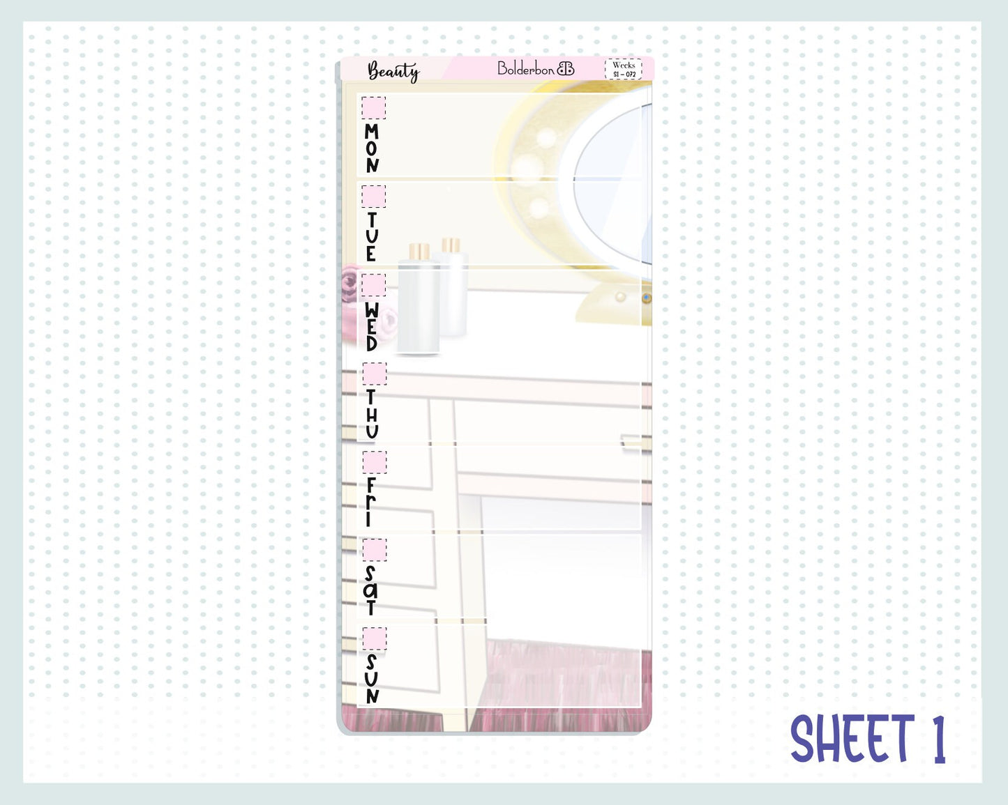 BEAUTY || Hobonichi Weeks Planner Sticker Kit