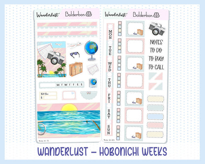 WANDERLUST || Hobonichi Weeks Planner Sticker Kit