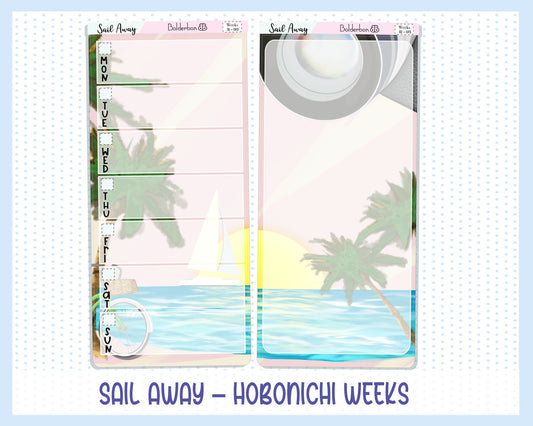 SAIL AWAY || Hobonichi Weeks Planner Sticker Kit