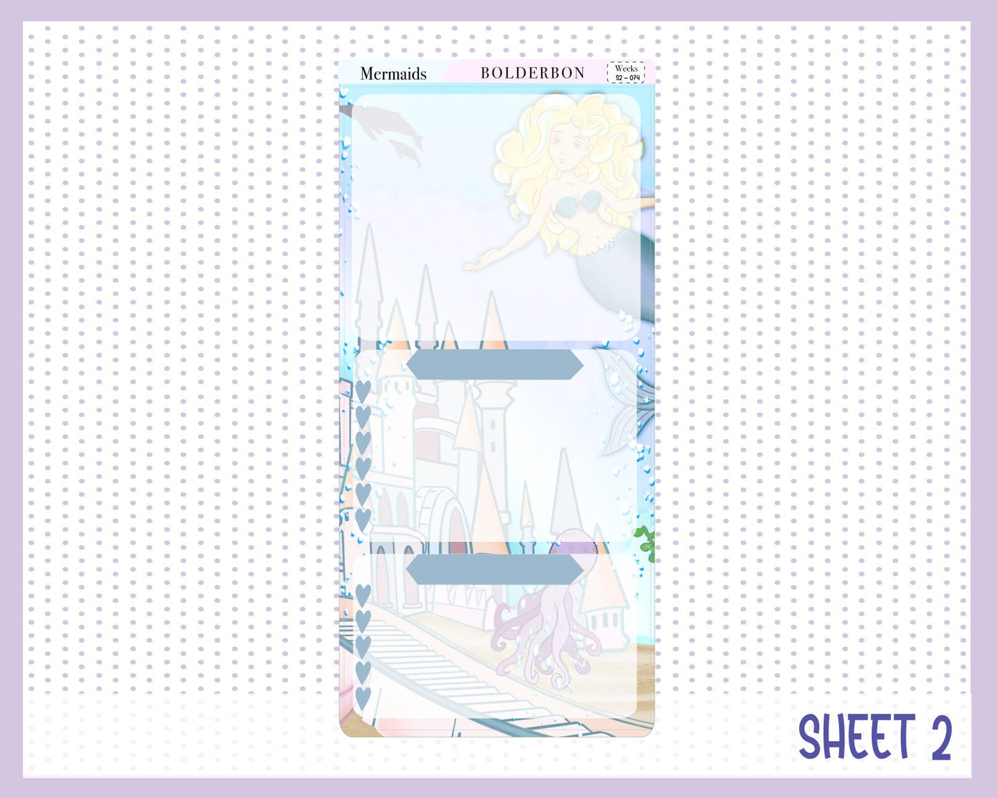 MERMAIDS || Hobonichi Weeks Planner Sticker Kit