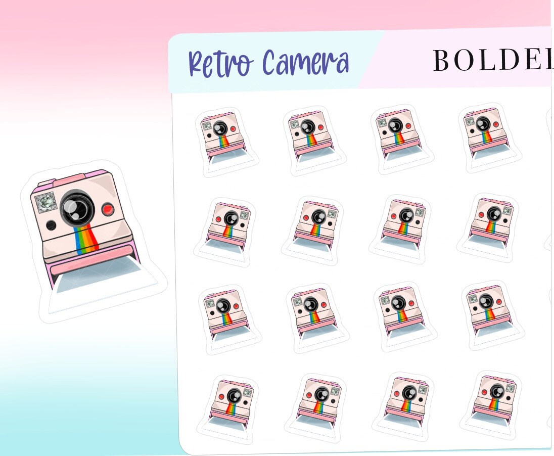 RETRO CAMERAS || Planner Stickers, Photography, Photo, Functional