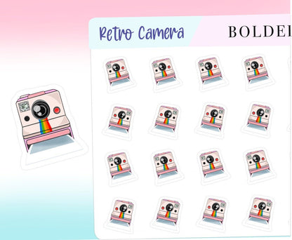 RETRO CAMERAS || Planner Stickers, Photography, Photo, Functional