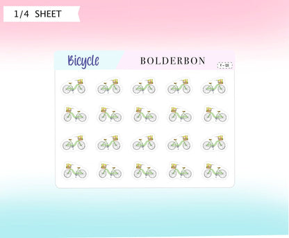 BICYCLE || Planner Stickers, Bike, Exercise