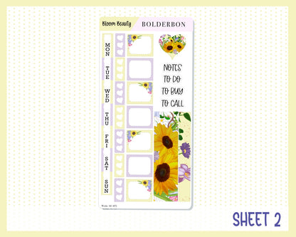 BLOOM BEAUTY || Hobonichi Weeks Planner Sticker Kit