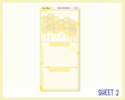 BEE HIVE || Hobonichi Weeks Planner Sticker Kit