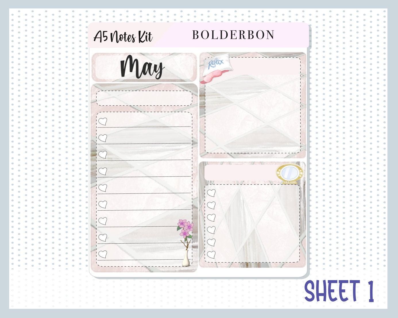 MAY A5 NOTES KIT || Planner Sticker Kit