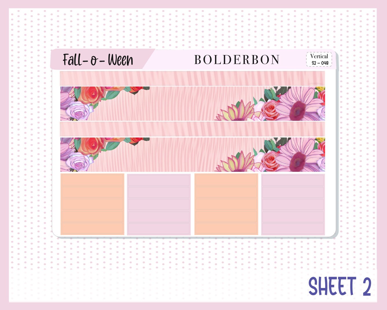 FALL 'O' WEEN  || 7x9 Vertical Planner Sticker Kit