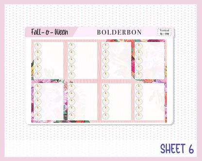 FALL 'O' WEEN  || 7x9 Vertical Planner Sticker Kit